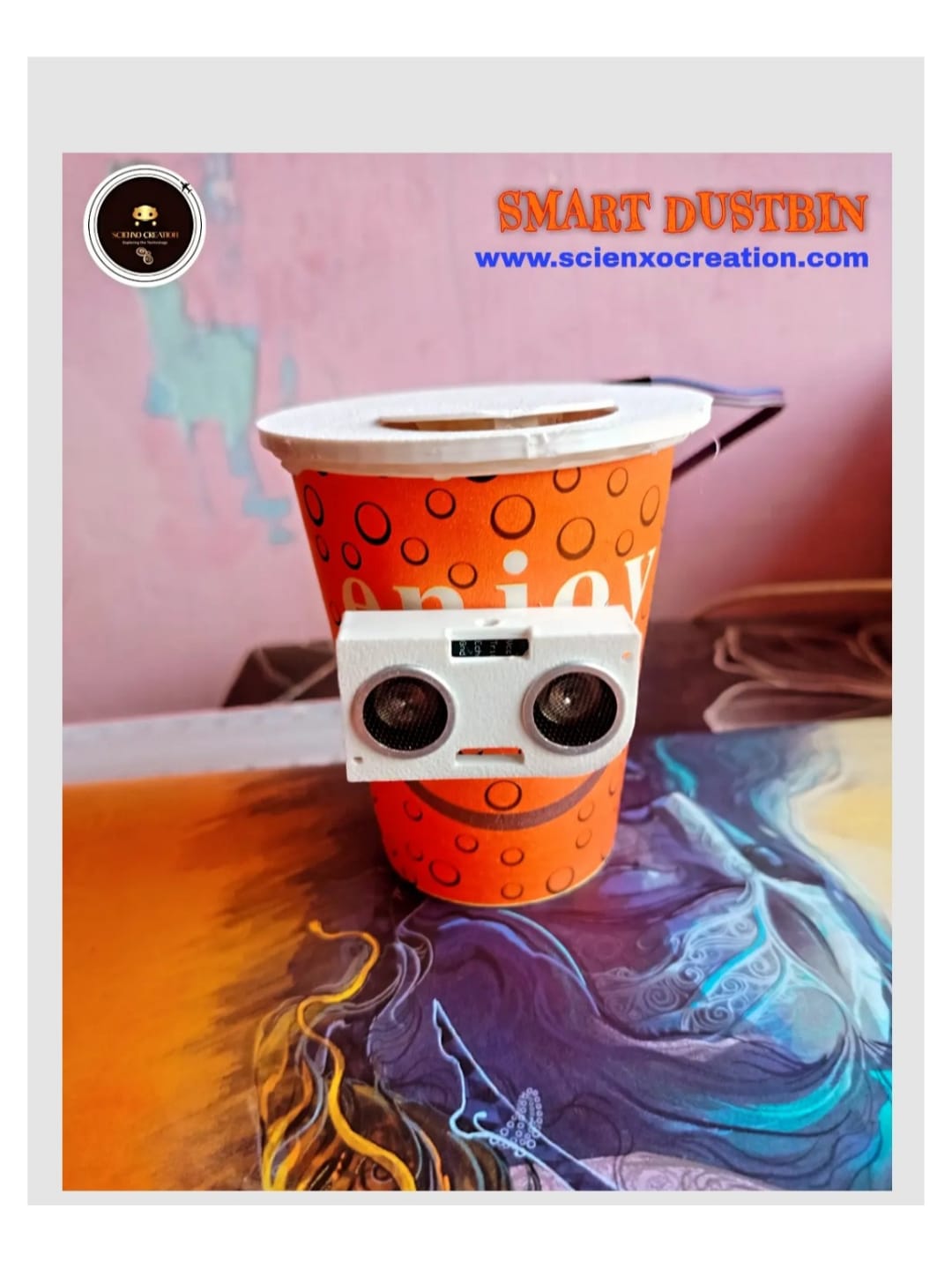 Mini Smart Dustbin Working Model// School and College project 