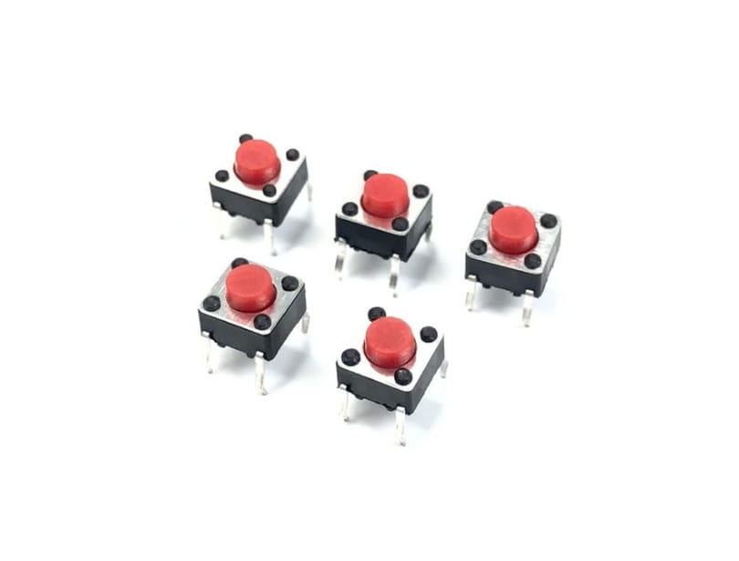 6x6x5mm Mini Tactile Push Button Switch -4Legs [PACK OF 5]