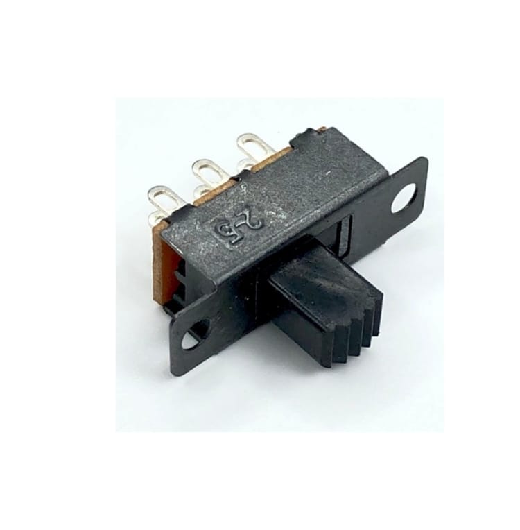 3 Pin Leg 2 Position SPDT 1P2T PCB Panel Mini Vertical Slide Switch - [Pack Of 2]
