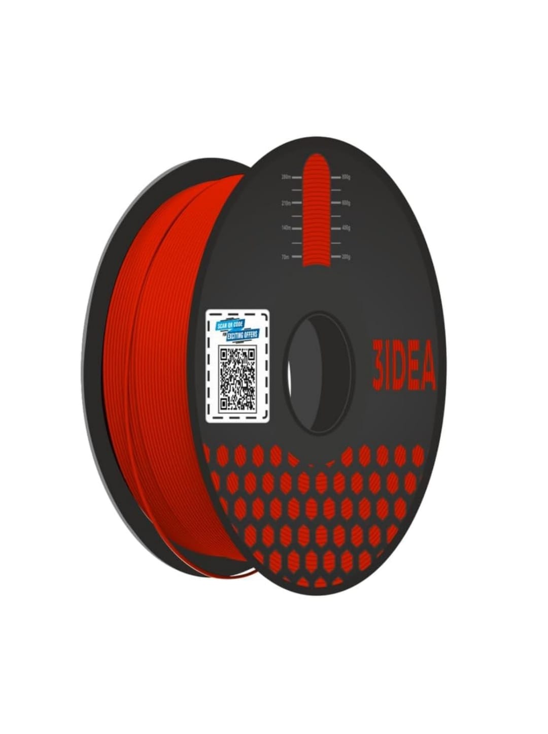 3idea Premium PLA (Red) 3D Printer Filament 1.75mm Dimensional Accuracy +/- 0.03mm Gross Weight- 1 K