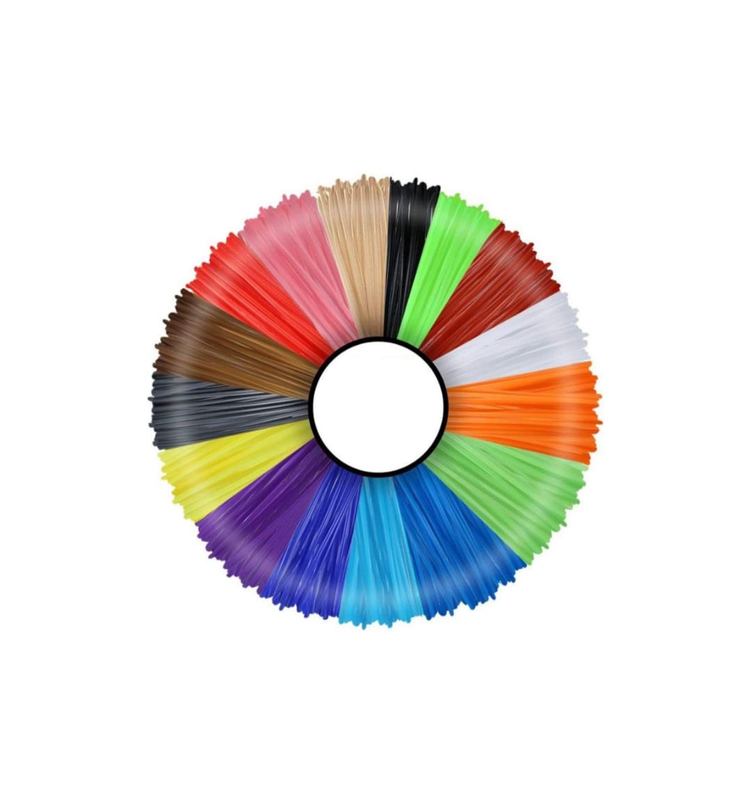 3IDEA 3D Pen Printer Filament 16 Colors 1.75mm PLA Refills Pack - Each Color 5M Length - DIY 3D Arti