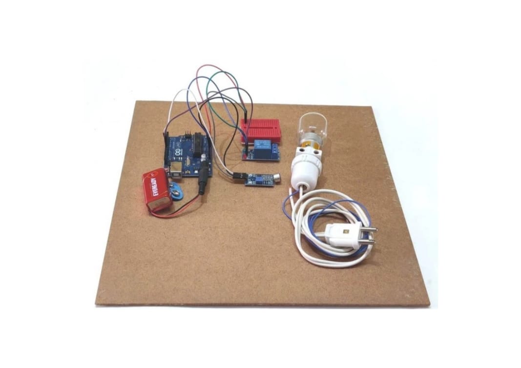 Clap controlled Home appliances Arduino Project Science working model for Students Educational Elect