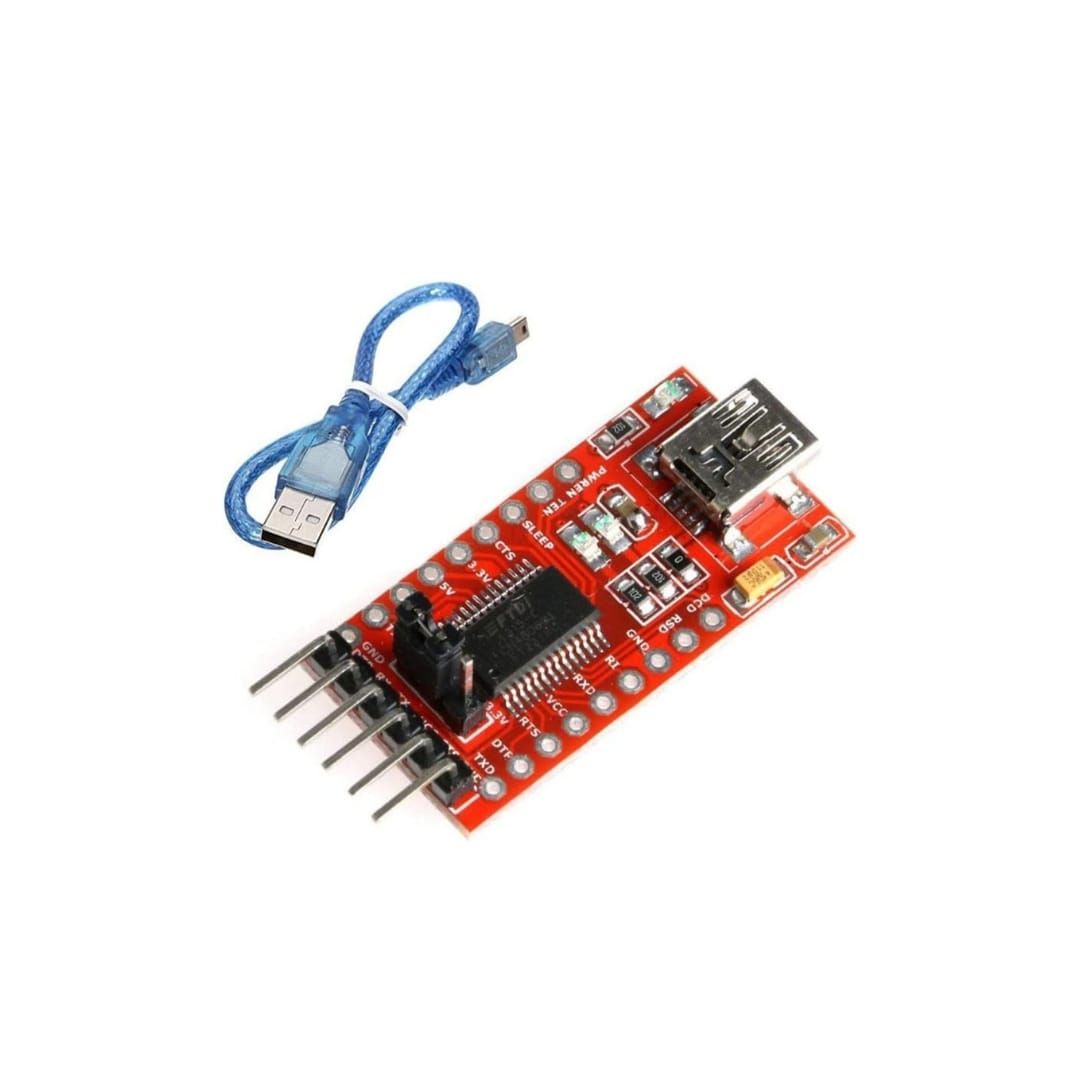 FTDI FT232 FT232RL USB to UART TTL Serial Adapter Module with Mini USB Cable
