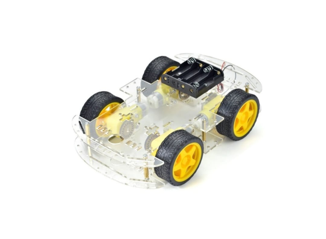 4wd Double Layer Smart Car chassis kit